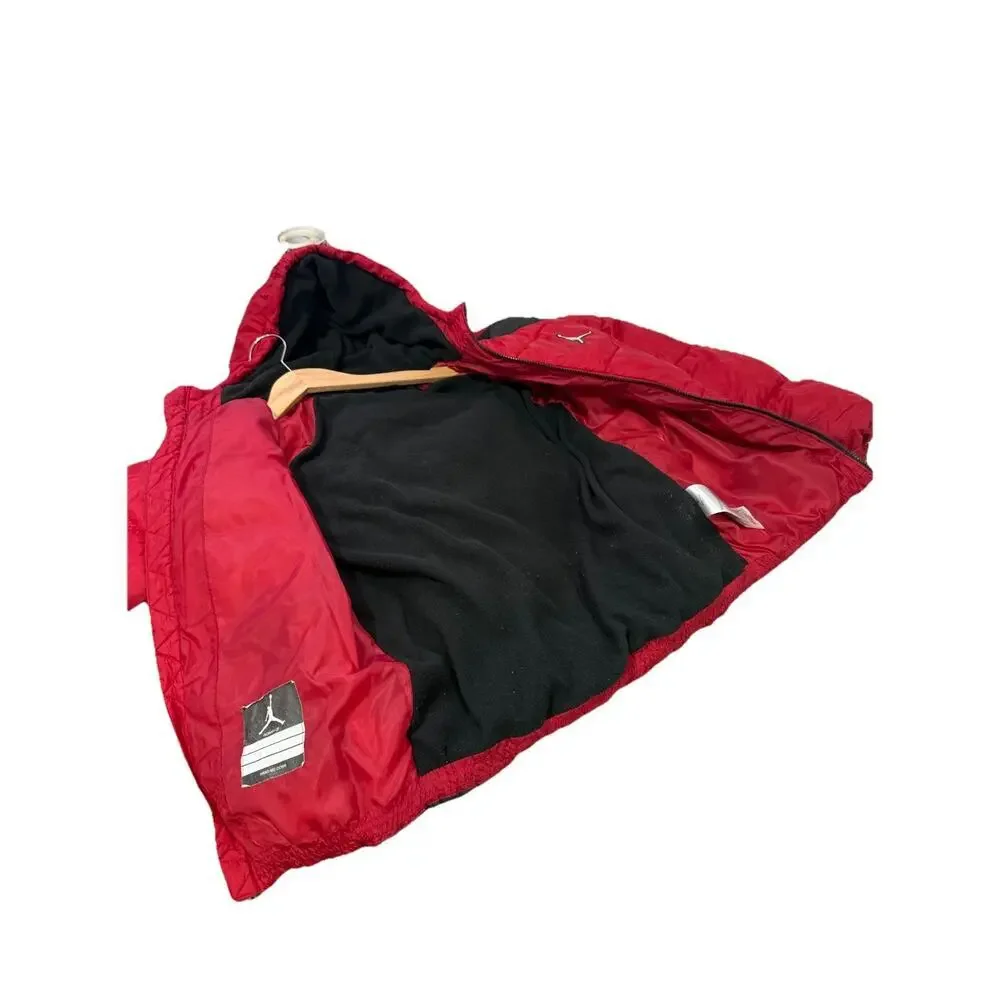 Nike Kids' Jordan Boys' Flight Puffer Jacket In Red/black Winter Coat Size Large